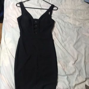 Sophisticated black mini dress